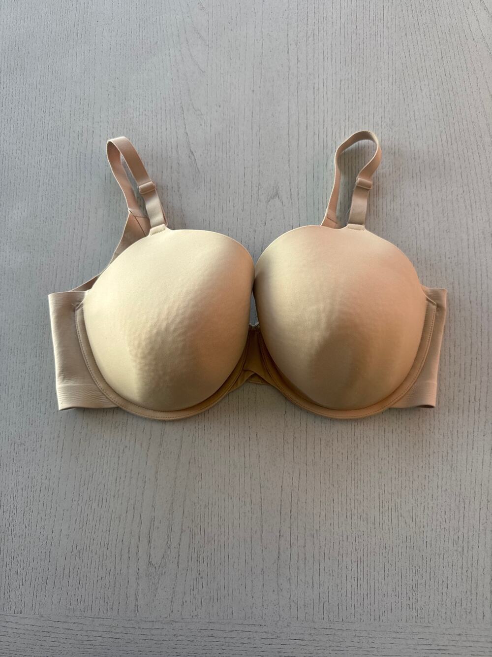 Cacique Nude Beige Lined T Shirt Bra 38 DDD